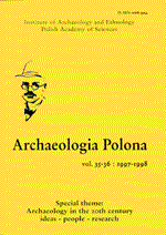 Archaeologia Polona Kliknij, aby powikszy