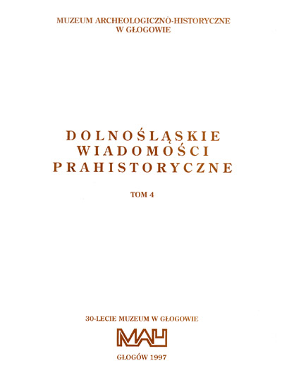 Dolnolskie Wiadomoci Prahistoryczne Kliknij by wrci do spisu treci